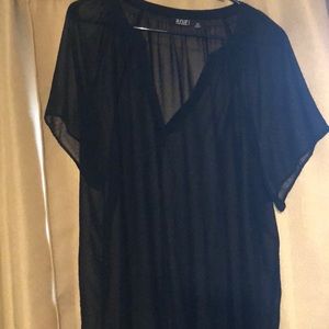 Sheer black top